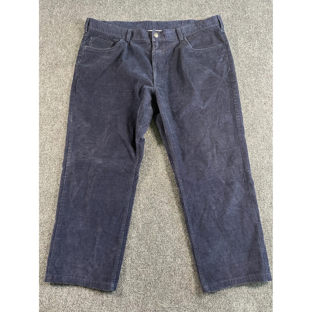 Brooks Brothers Mens Navy Corduroy Pants Size 42x30 Classic Straight Leg Casual